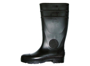 BOTA INDUSTRIAL PVC NEGRA SIN PUNTERA N 45 46
