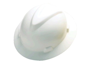 CASCO MSA SEGURIDAD ALA COMPLETA V-GARD BLANCO