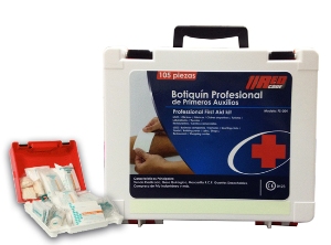 BOTIQUIN PRIMEROS AUXILIOS 105 PIEZAS PROFESIONAL