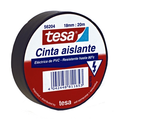 CINTA AISLANTE TESA 18 MM X 20 M NEGRO